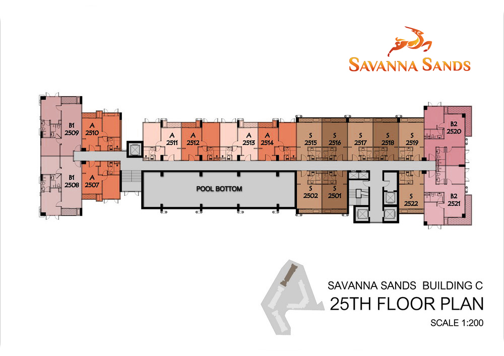 Savanna Sandsのフロアプラン 25st