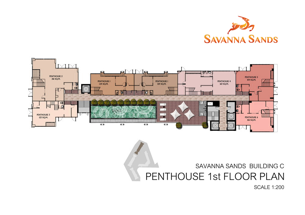 Savanna Sandsのフロアプラン ペントハウス