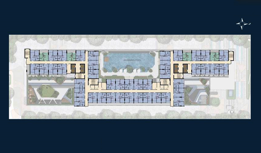 The TRUST CONDO Ngamwongwanのマスタープラン